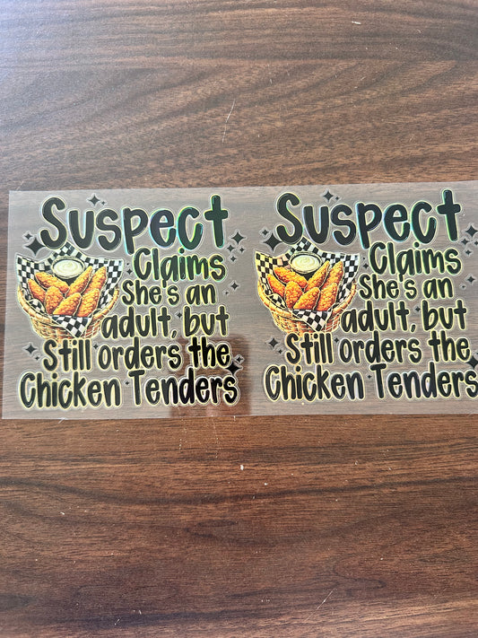 Suspect claims there an adult