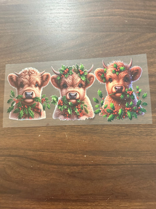 Christmas cows