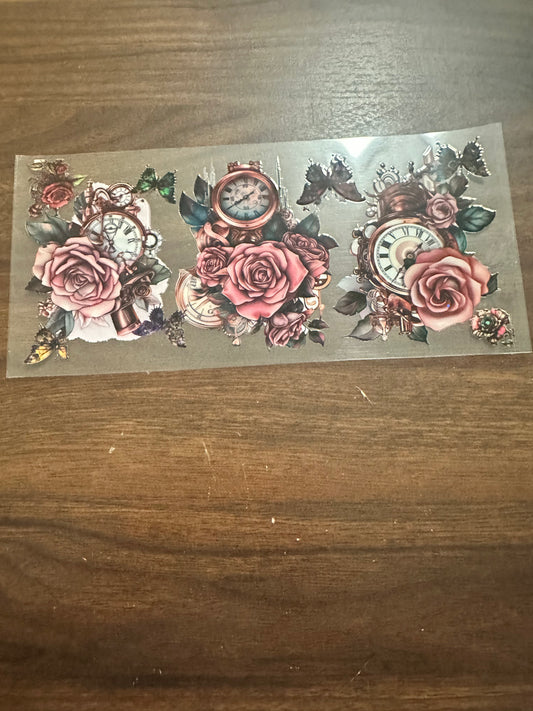 Flowers and clocks