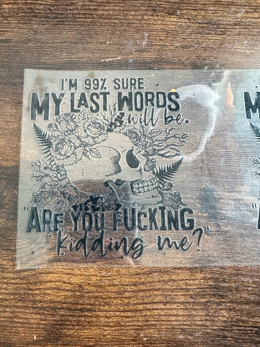 Last words
