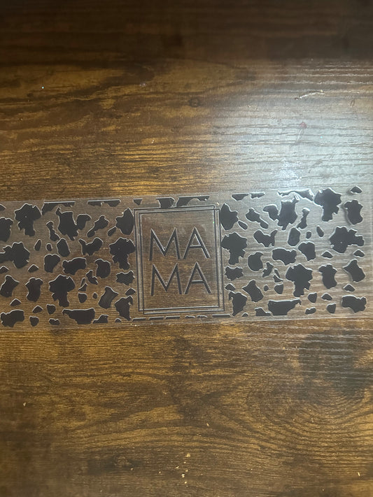 Cow print mom
