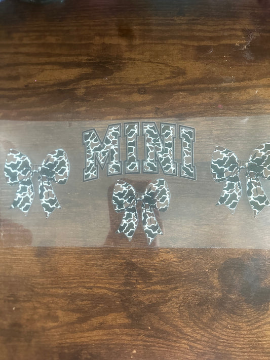 Mini camo bows