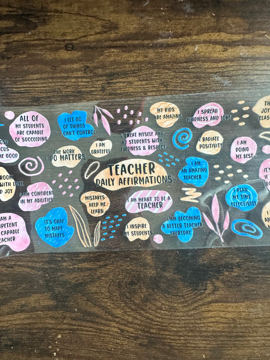 Teacher daily affirmations