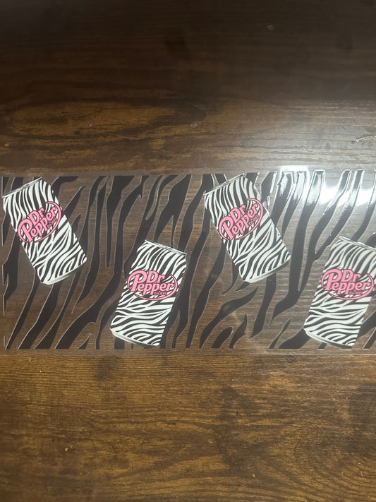 Zebra print Dr Pepper