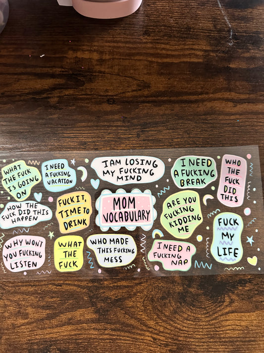 Mom vocabulary