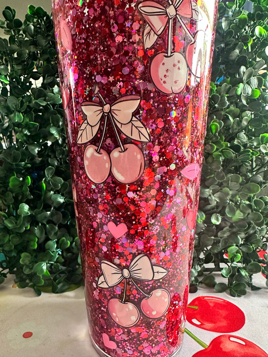 24 oz glitter  cups