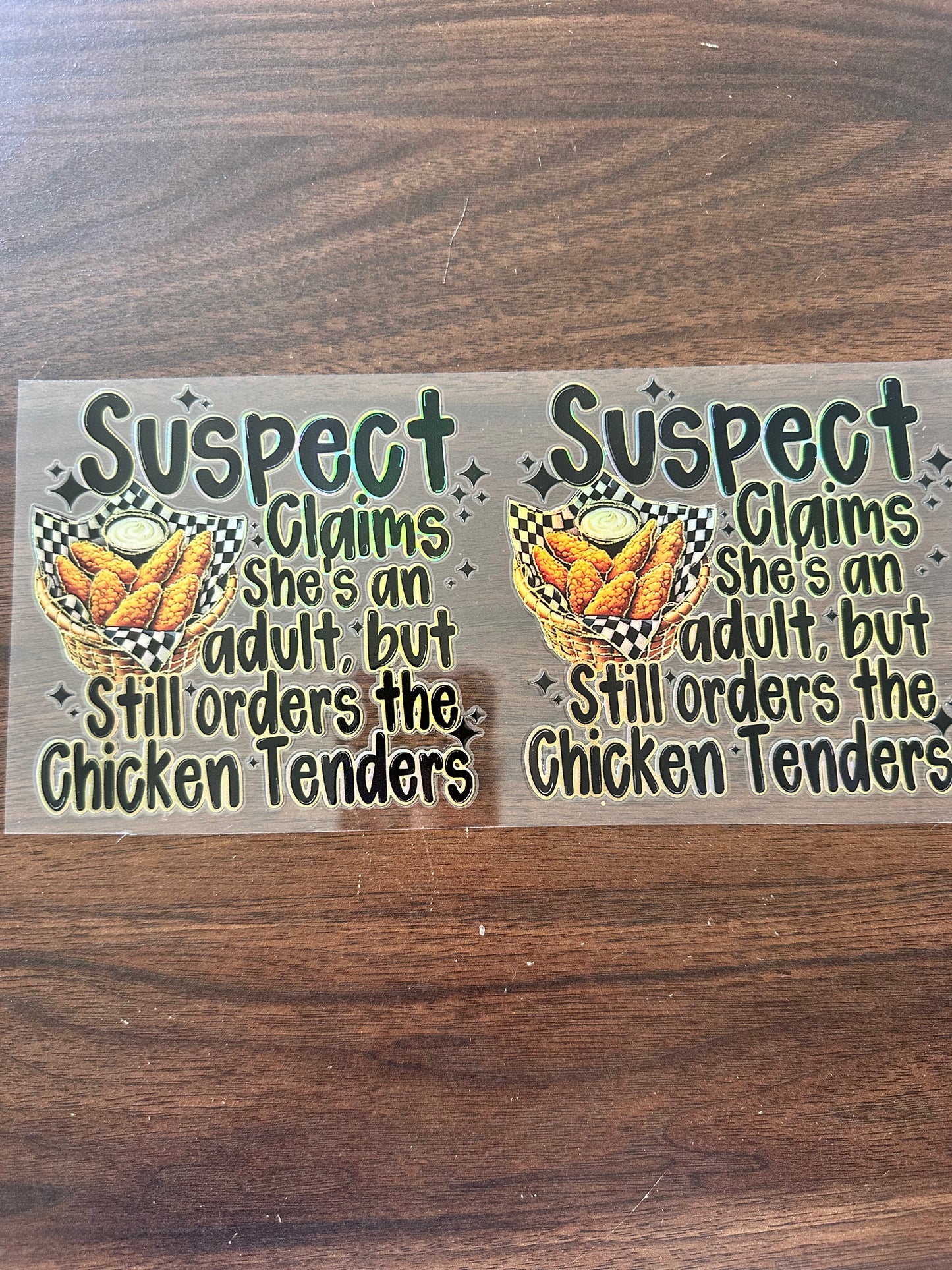 Suspect claims there an adult
