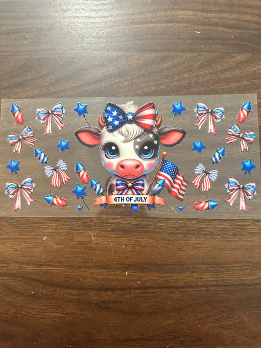 4th of July cow