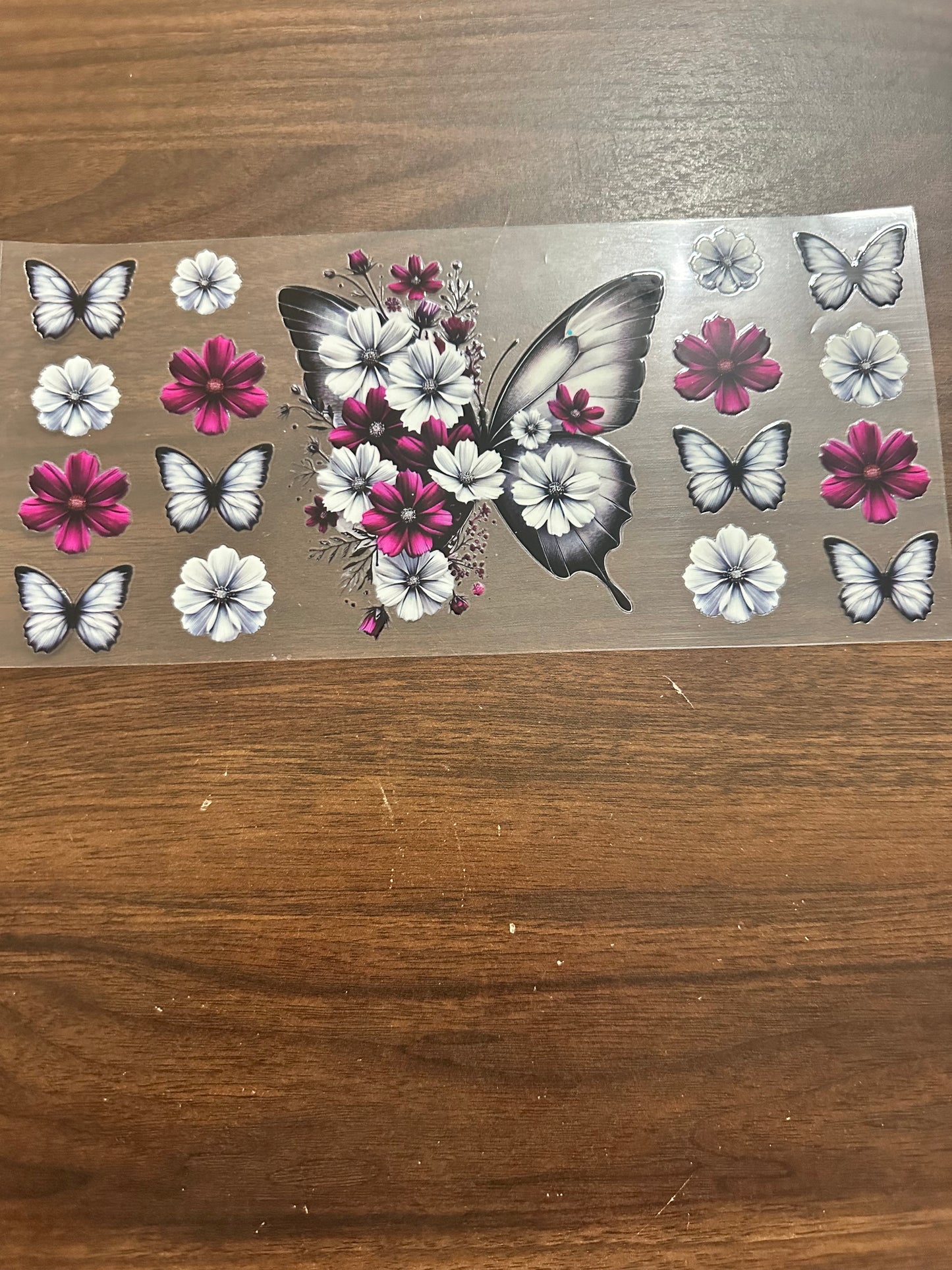 Butterflies and flowers