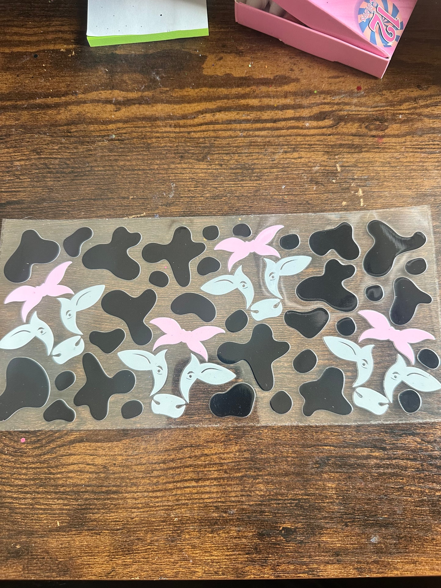 Cow pink bow