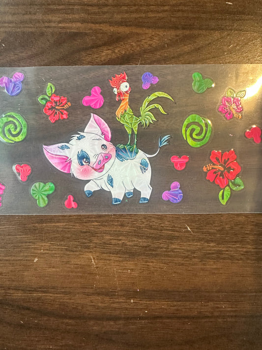 Holographic Moana characters